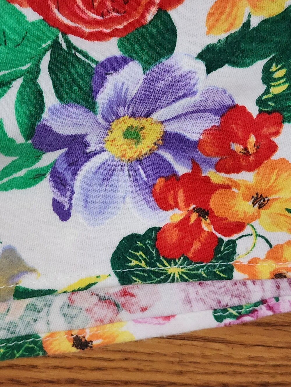 Vtg 80s 90s Floral Fit Flare Dress Belted Full Skirt Cottagecore Garden Party - Picture 6 of 13